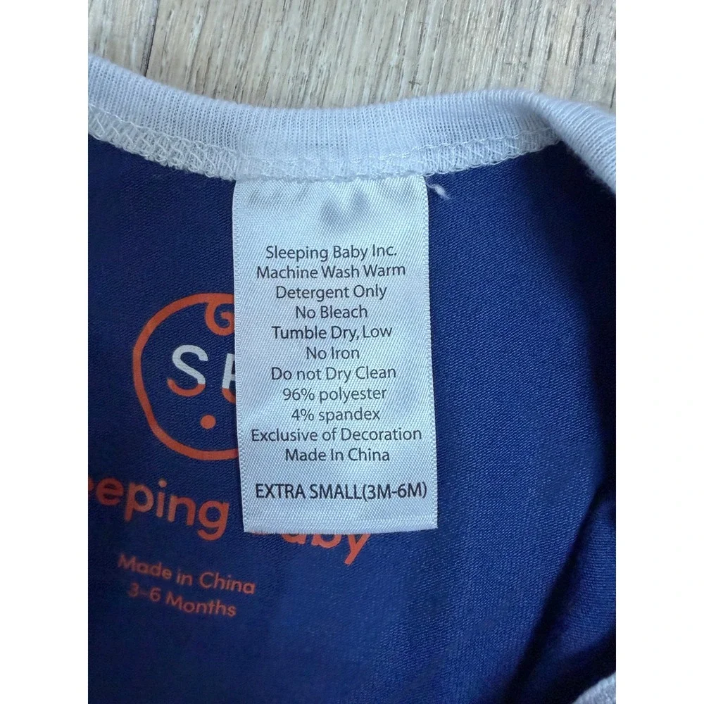 Sleeping Baby Zipadee-Zip Swaddle Transition Blanket Navy Blue 3-6 Months XS